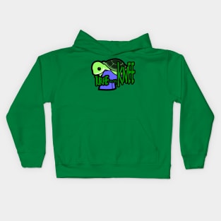 Turtle on my knee Kids Hoodie